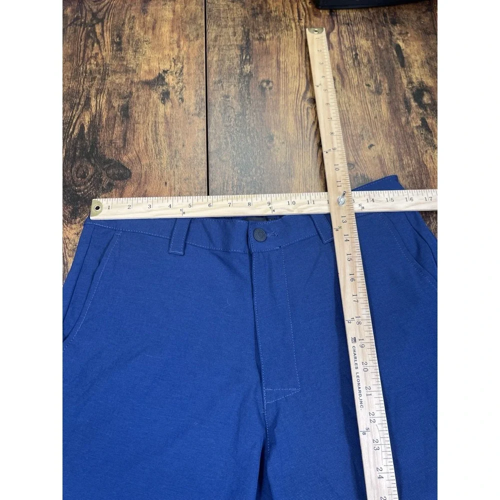 Banana Republic Core Temp Shorts Mens 34 Navy Blue Stretch Casual Golf Resort
